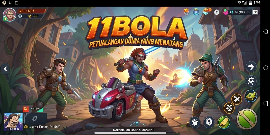 Tampilan gameplay petualangan yang mendebarkan di 11BOLA.