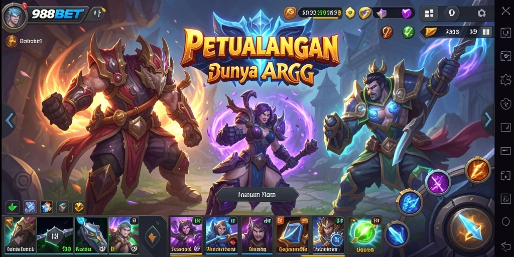 Tampilan menarik dari gameplay ARPG 988BET yang penuh aksi.