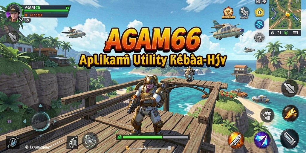 Screenshot utama AGAM66 menampilkan antarmuka aplikasi Utility yang ramah pengguna.