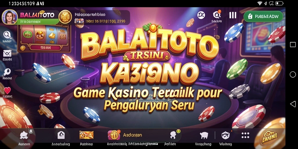 Screenshot BALAITOTO menampilkan gameplay Kasino yang menarik dan memukau.