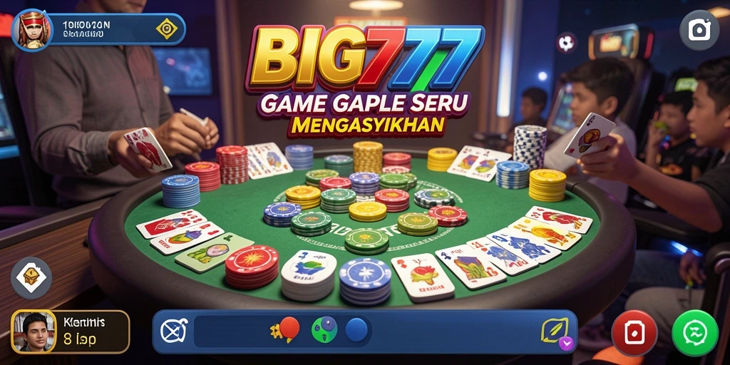 Tampilan gameplay Gaple yang seru dan menarik.
