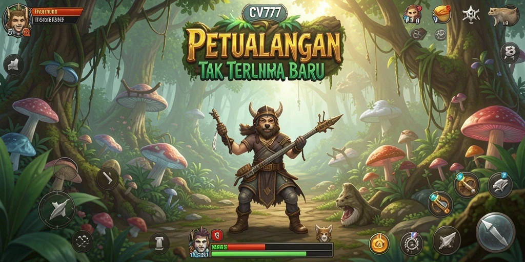 Screenshot menunjukkan petualangan mendebarkan di dunia CV777.