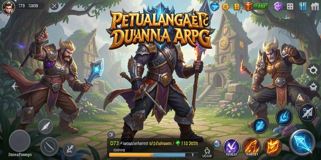 Gameplay D73 yang menarik dan penuh aksi dalam dunia ARPG.