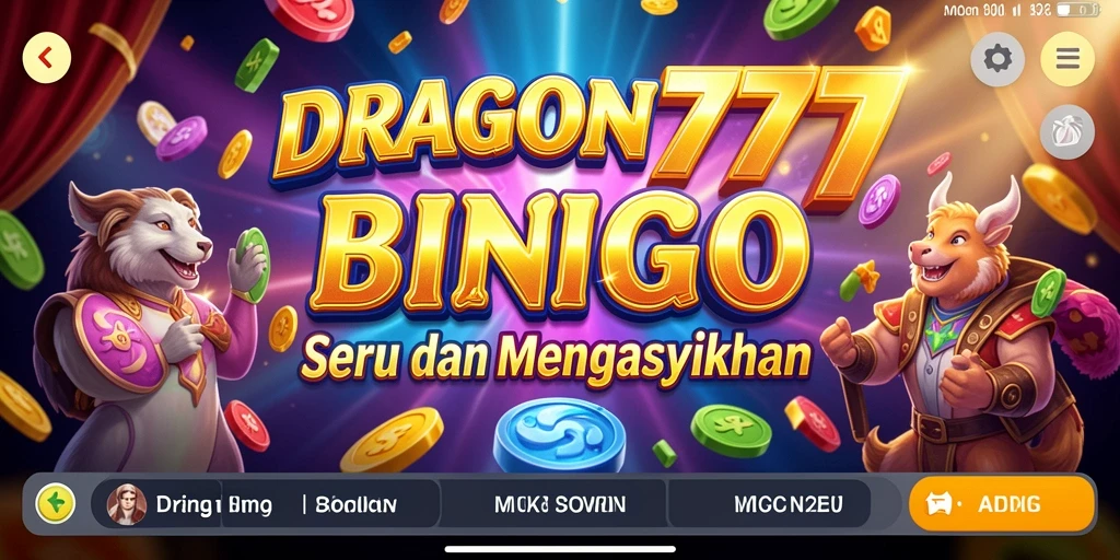 Tampilan menarik gameplay Bingo di DRAGON777.