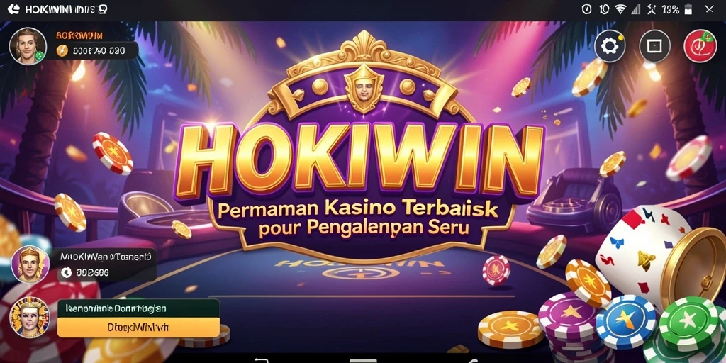 Tampilan utama HOKIWIN menampilkan gameplay kasino yang seru.