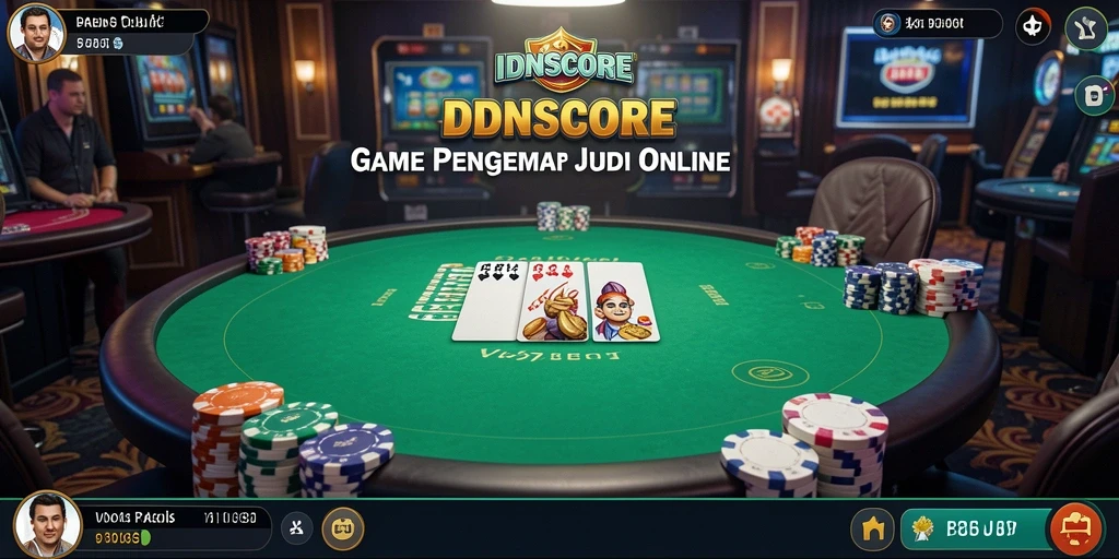 Tampilan atmosferik dan gameplay mendebarkan dari game Poker IDNSCORE.