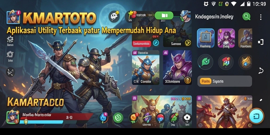 Tampilan utama KAMARTOTO yang sederhana dan informatif untuk pengguna.