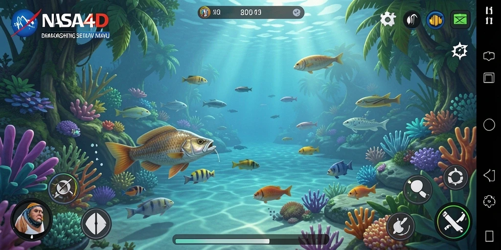 Tangkapan layar gameplay memancing yang seru di NASA4D.