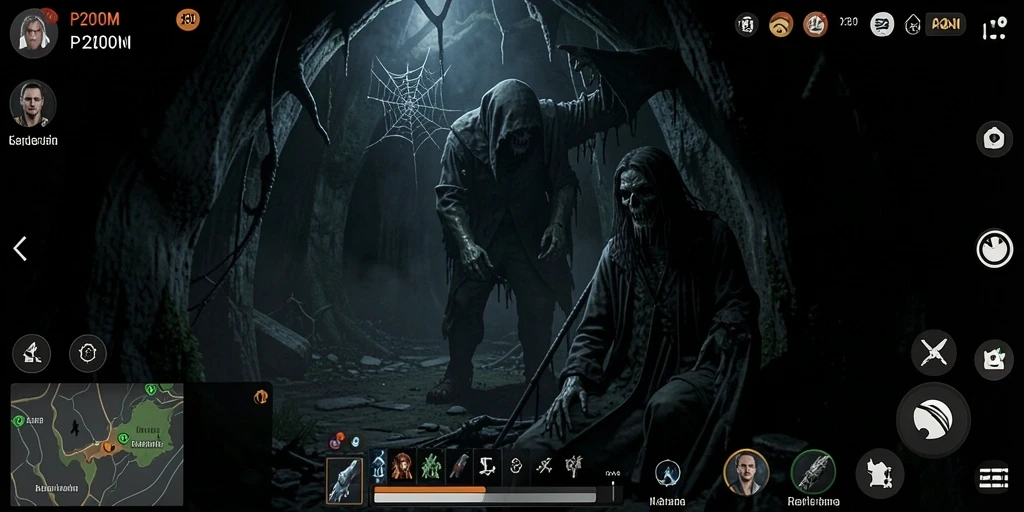 Tampilan gameplay P200M yang menegangkan dengan suasana Horror yang kental.