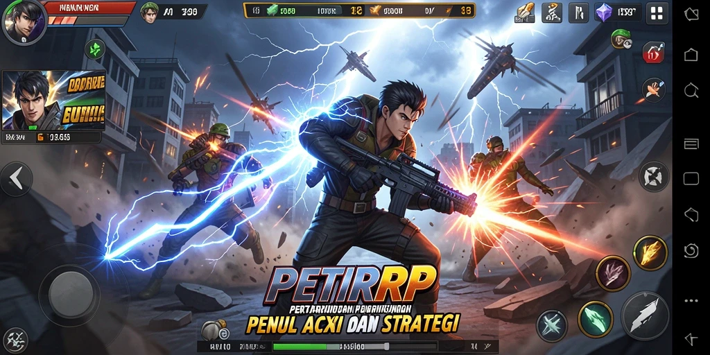 Screenshot gameplay PETIRRP dengan aksi pertarungan menegangkan.