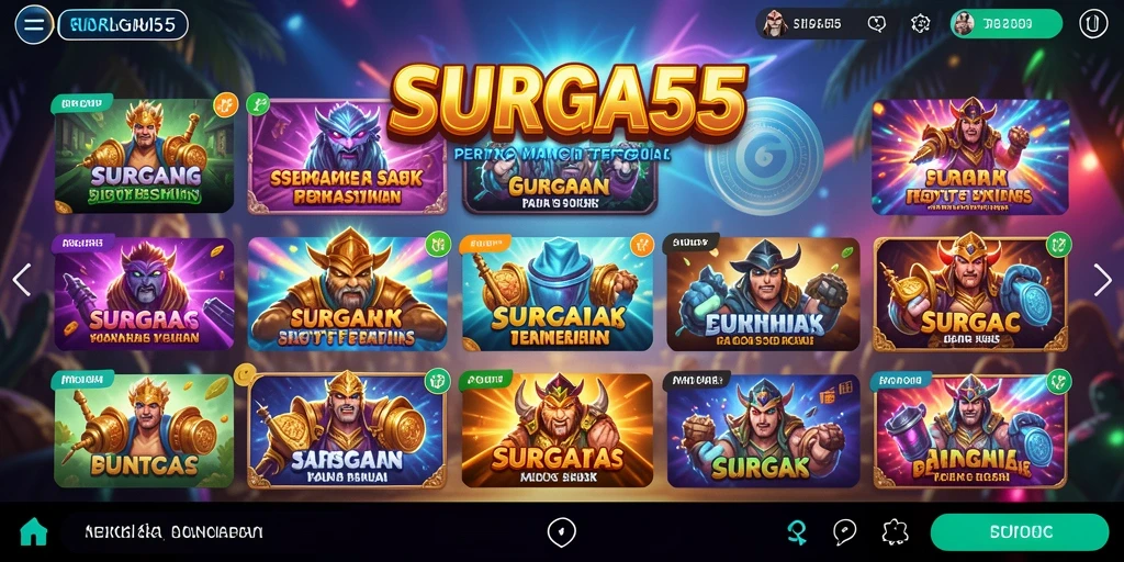Tampilan gameplay SLOT yang menawan dan menarik dari SURGA55.