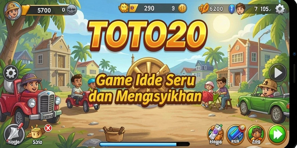 Tampilan gameplay TOTO20 dengan sistem pengelolaan sumber daya yang unik.