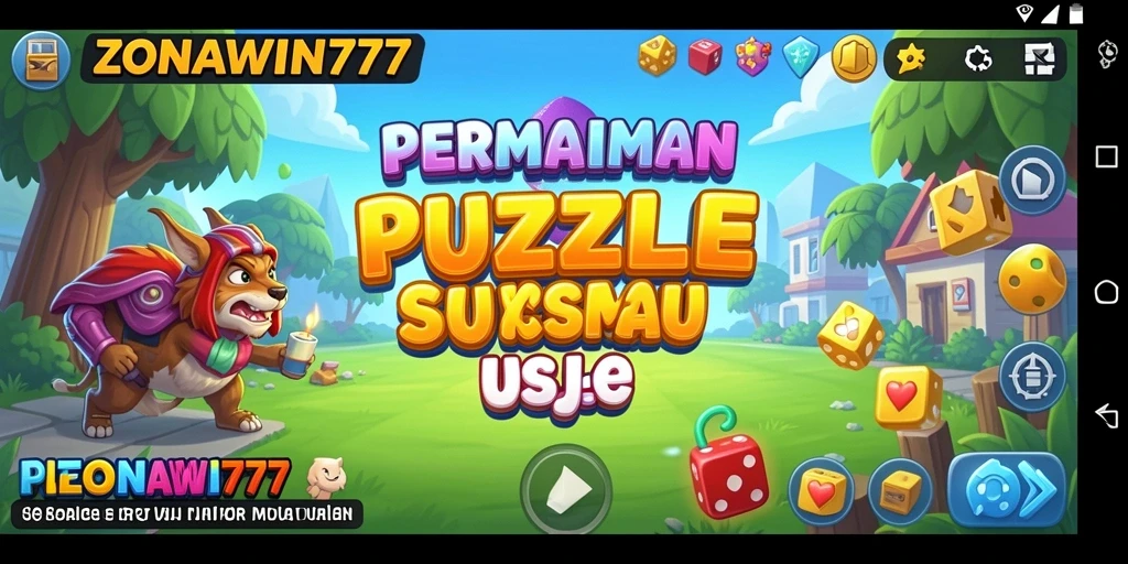 Tampilan gameplay menarik dalam ZONAWIN777, penuh warna dan tantangan.